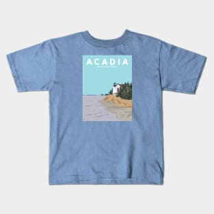 Acadia National Park, Maine Travel Poster Kids T-Shirt